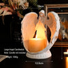 Praying Angel Candle Holder Resin Wing Statue Decorative Nordic Sculpture Tabletop Ornament Home Wedding Atmosphere