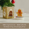 Christmas Scented Candle In Glass Cup Creative Soy Wax Candle Festive Gingerbread Man Santa Snowman Apple Tree Decoration Gift