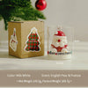 Christmas Scented Candle In Glass Cup Creative Soy Wax Candle Festive Gingerbread Man Santa Snowman Apple Tree Decoration Gift