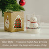 Christmas Scented Candle In Glass Cup Creative Soy Wax Candle Festive Gingerbread Man Santa Snowman Apple Tree Decoration Gift