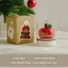 Christmas Scented Candle In Glass Cup Creative Soy Wax Candle Festive Gingerbread Man Santa Snowman Apple Tree Decoration Gift