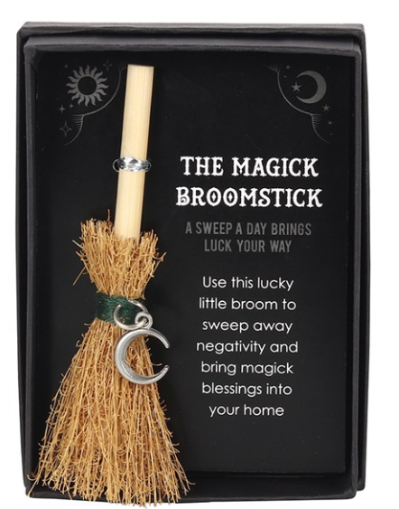 Crescent Moon Mini Magick Broomstick