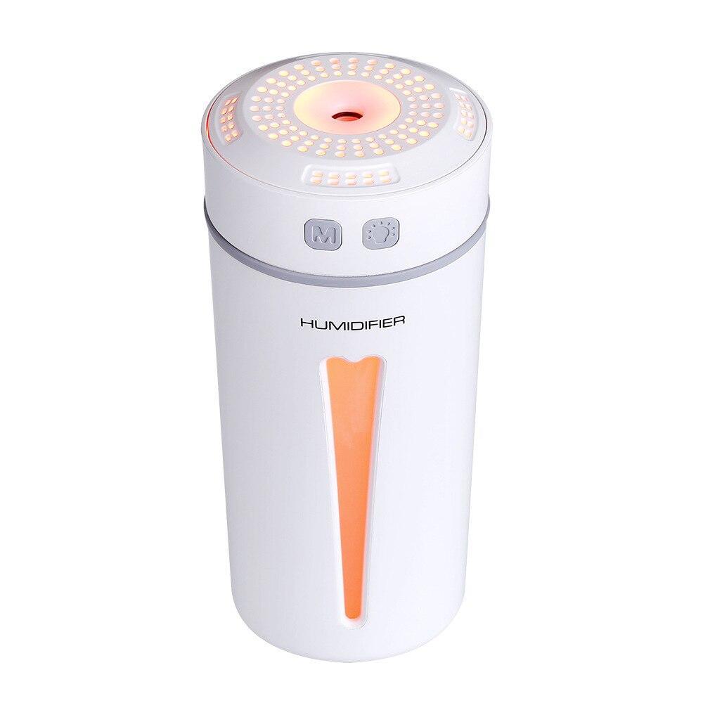 New USB Portable Mini Air Humidifier 200 ML Ultrasonic Essential Oil Diffuser For Home Bedroom Office Car With 7 Color Lights