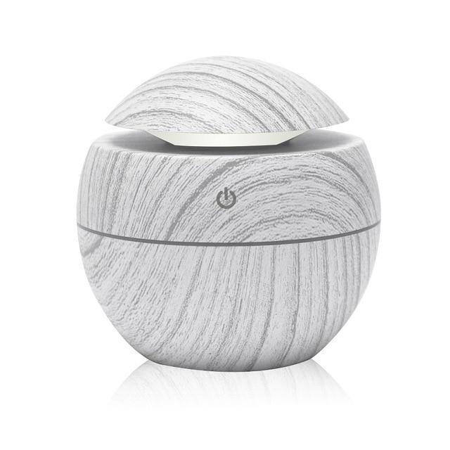 Modern NEW TREND Handmade Print Colorful Rose Mini USB Aroma Essential Oil Diffuser Ultrasonic Air Humidifier Mist Maker Aroma  7 Color LED Light Home Office Decor Diffuser for Living room and Bedroom