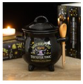 Mischief and Magic Cauldron Soup Bowl with Spoon