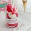 Handmade Scented Candle Soy Wax Dessert Strawberry Chocolate Glass Cup Home Decor Holiday Gift Christmas Halloween Party