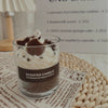 Handmade Scented Candle Soy Wax Dessert Strawberry Chocolate Glass Cup Home Decor Holiday Gift Christmas Halloween Party