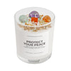 Crystal Manifestation Scented Candle Soy Wax With Natural Stones Dried Flowers Wood Wick Glass Jar Aromatherapy