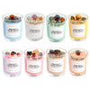 Crystal Manifestation Scented Candle Soy Wax With Natural Stones Dried Flowers Wood Wick Glass Jar Aromatherapy