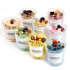 Crystal Manifestation Scented Candle Soy Wax With Natural Stones Dried Flowers Wood Wick Glass Jar Aromatherapy