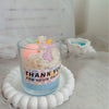 Handmade Scented Candle Soy Wax Dessert Strawberry Chocolate Glass Cup Home Decor Holiday Gift Christmas Halloween Party