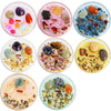Crystal Manifestation Scented Candle Soy Wax With Natural Stones Dried Flowers Wood Wick Glass Jar Aromatherapy
