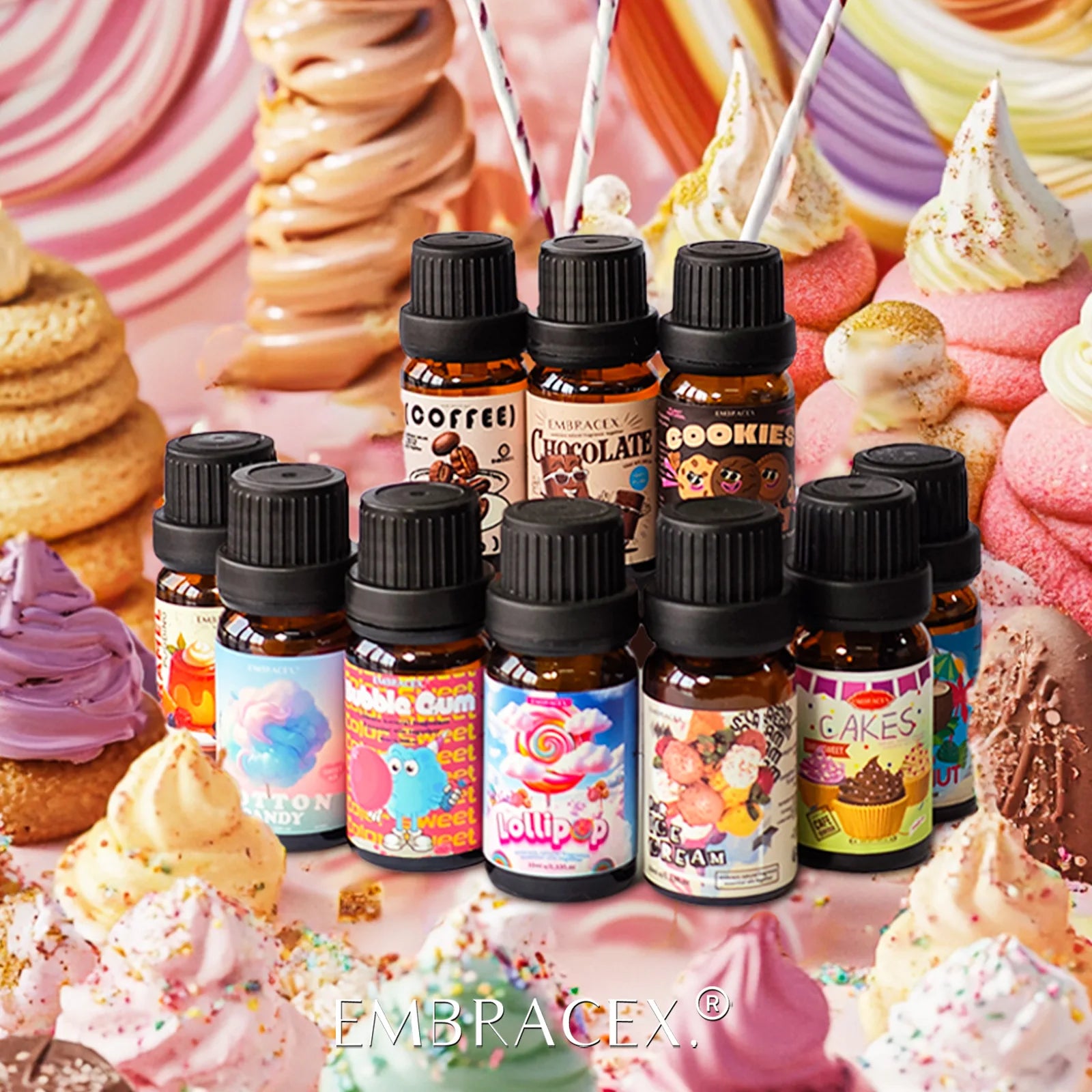 20 type Gourmet Essential Oils Perfumes Fragrance Is Long-Lasting For Skin、Diffusers、Candles Making Gifts For Women