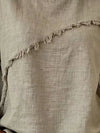 Full Size Frayed Hem Short Sleeve Top Plus Size